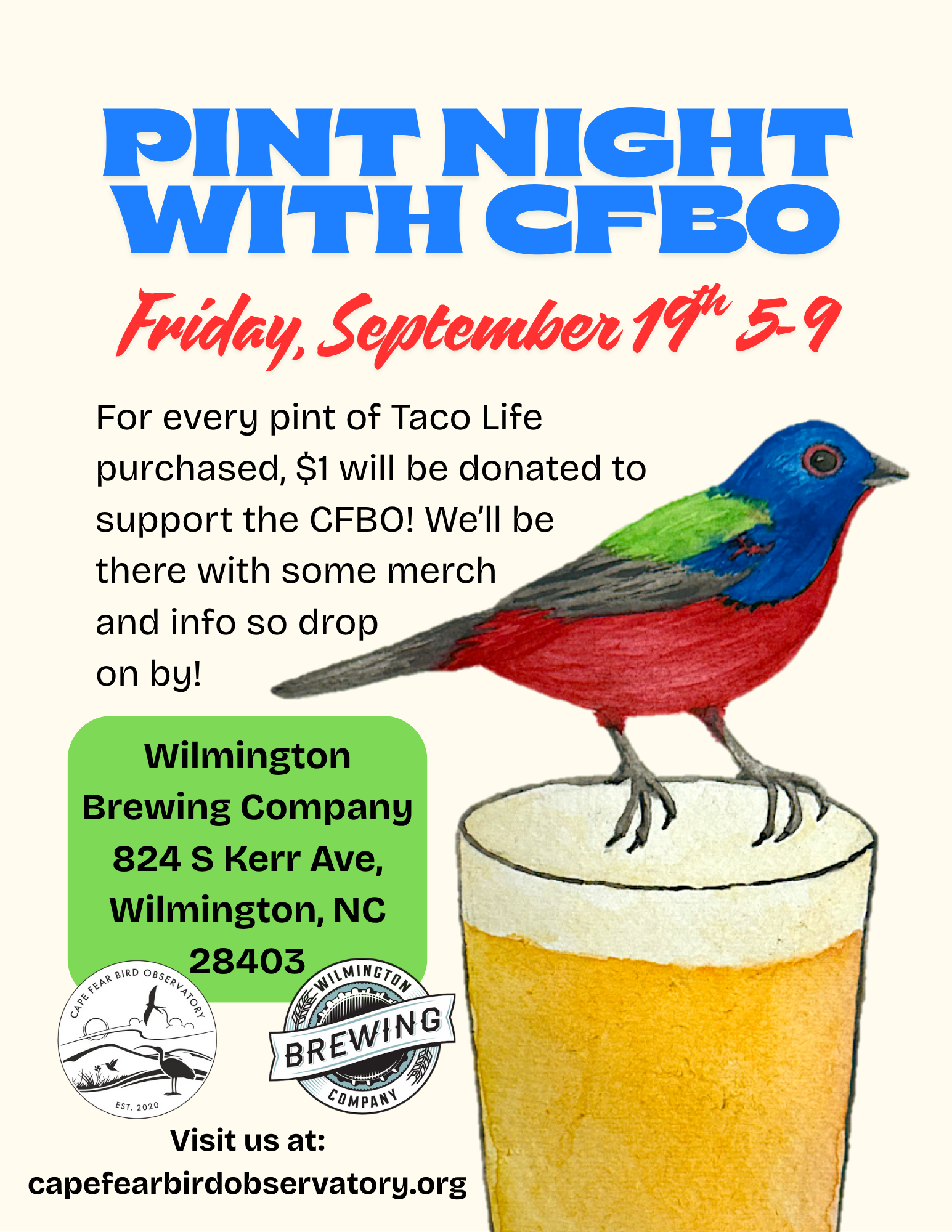 Pint Night for the CFBO