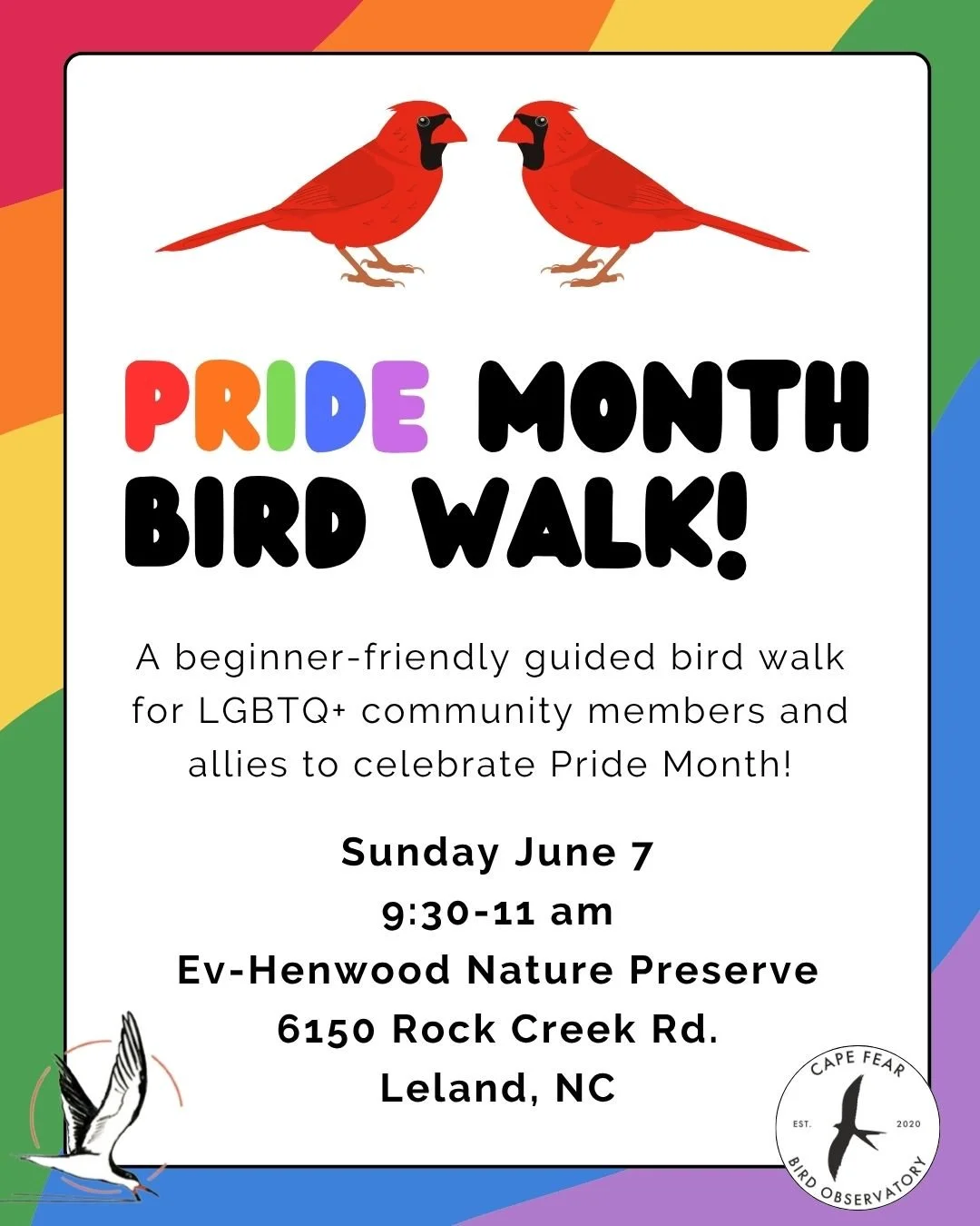 Pride Month Bird Walk