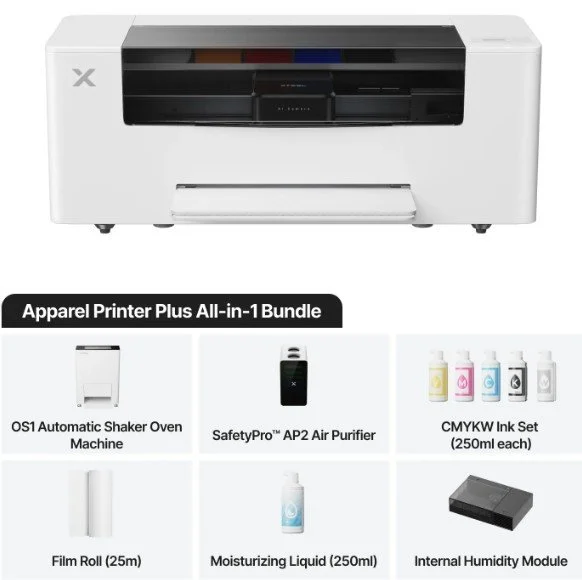 xTool Apparel Printer PLUS All-in-1 Bundle