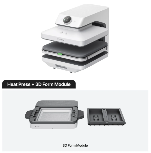 xTool WonderPress Heat Press + 3D Form Module