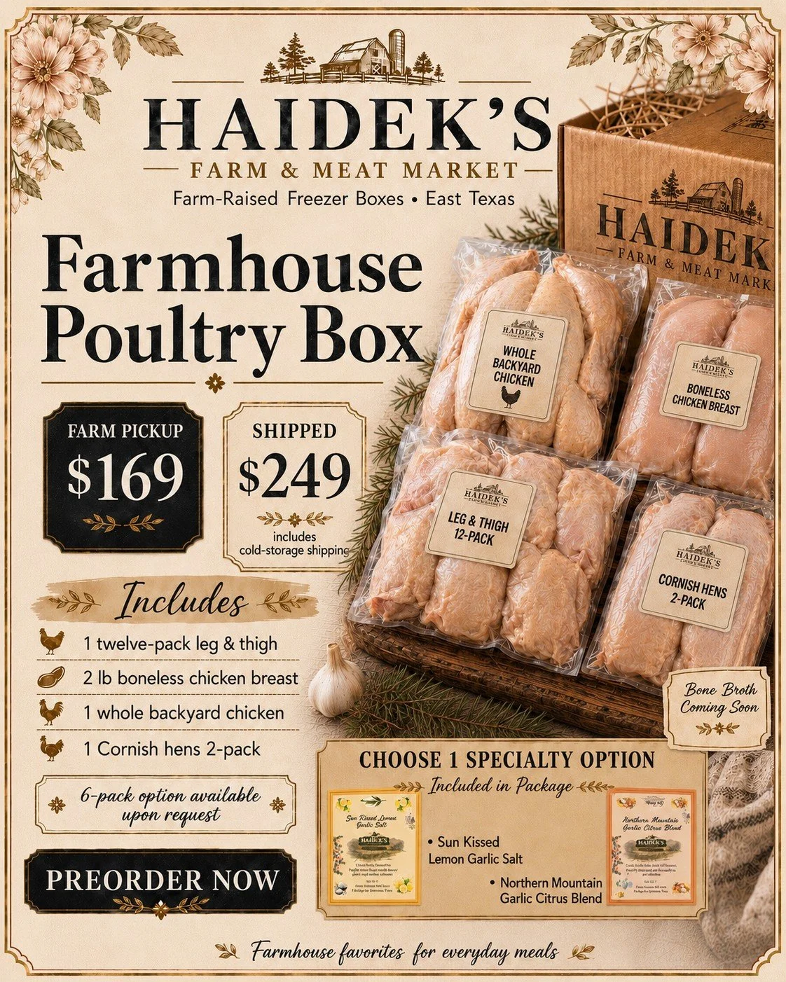Farmhouse Poultry Box - Local Pick Up