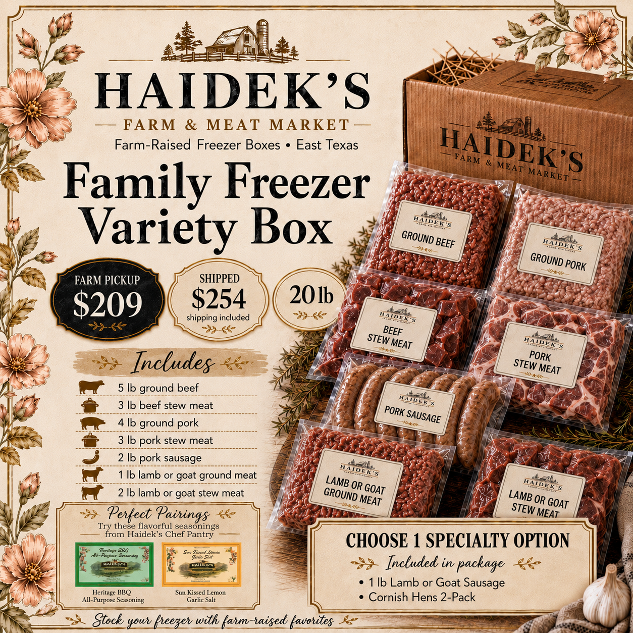 Family Freezer Variety Box - Local Pick Up