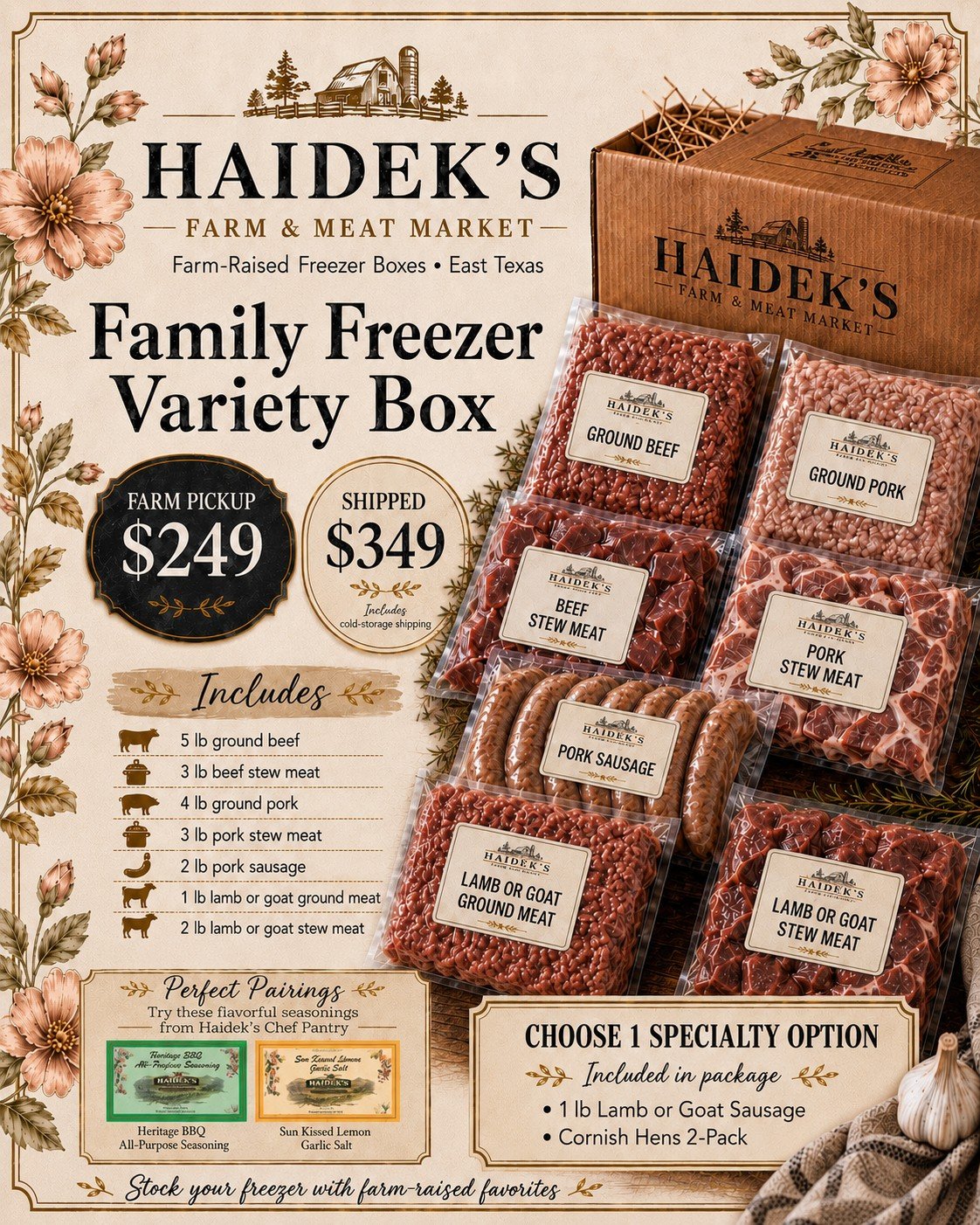 Family Freezer Variety Box - Local Pick Up