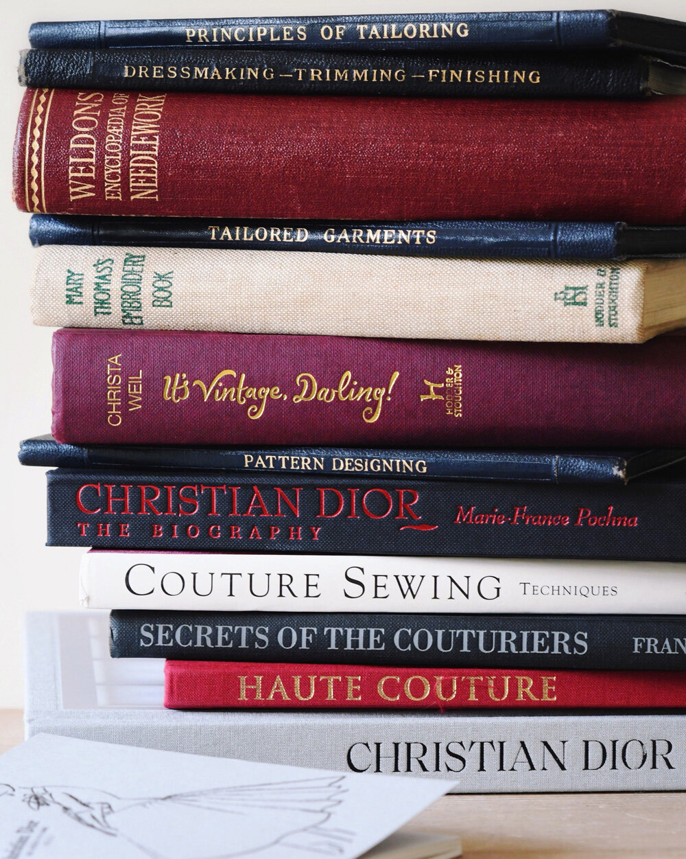 Dressmaking and fashion books