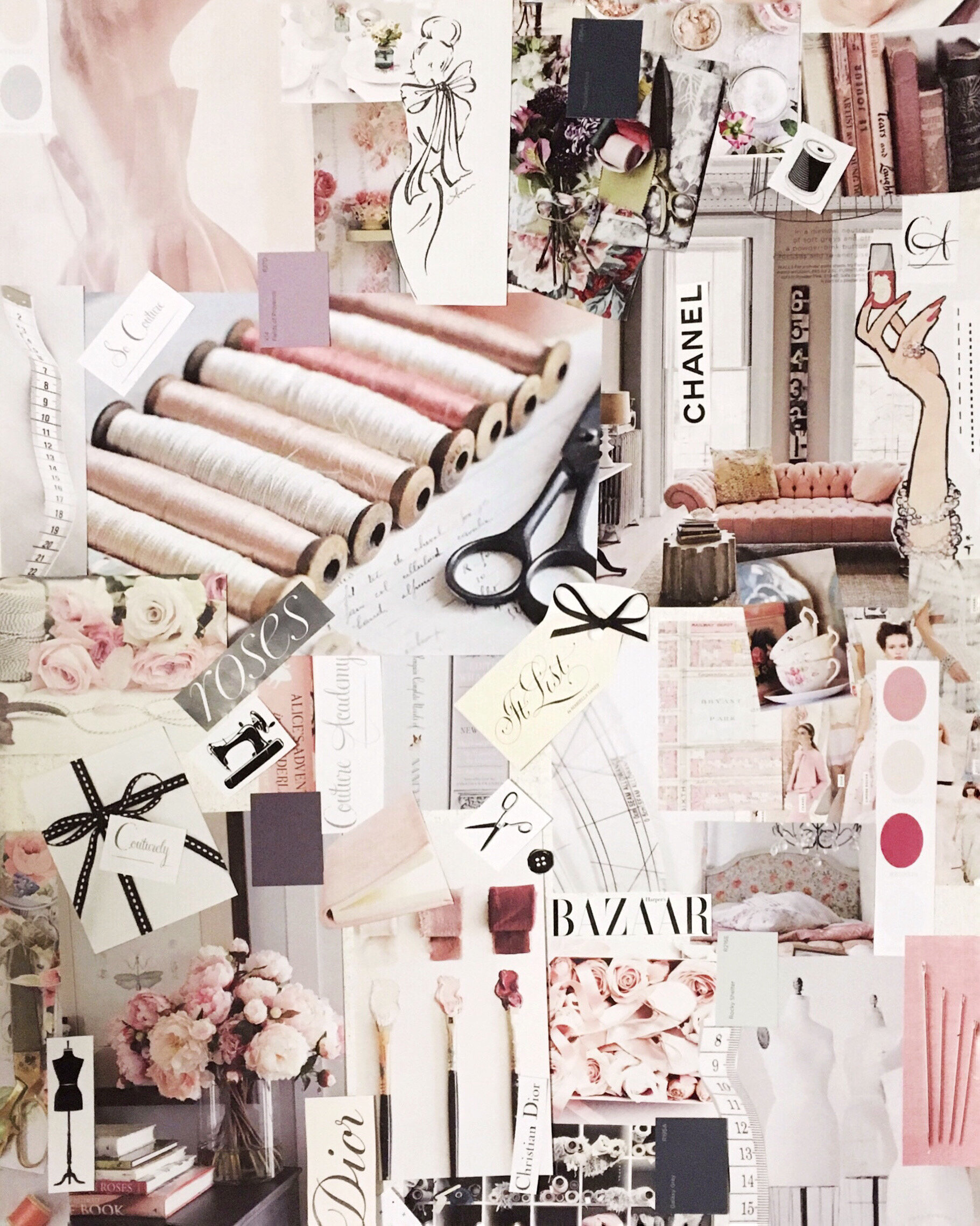 The Brand Mood Board For To Gather And Stitch