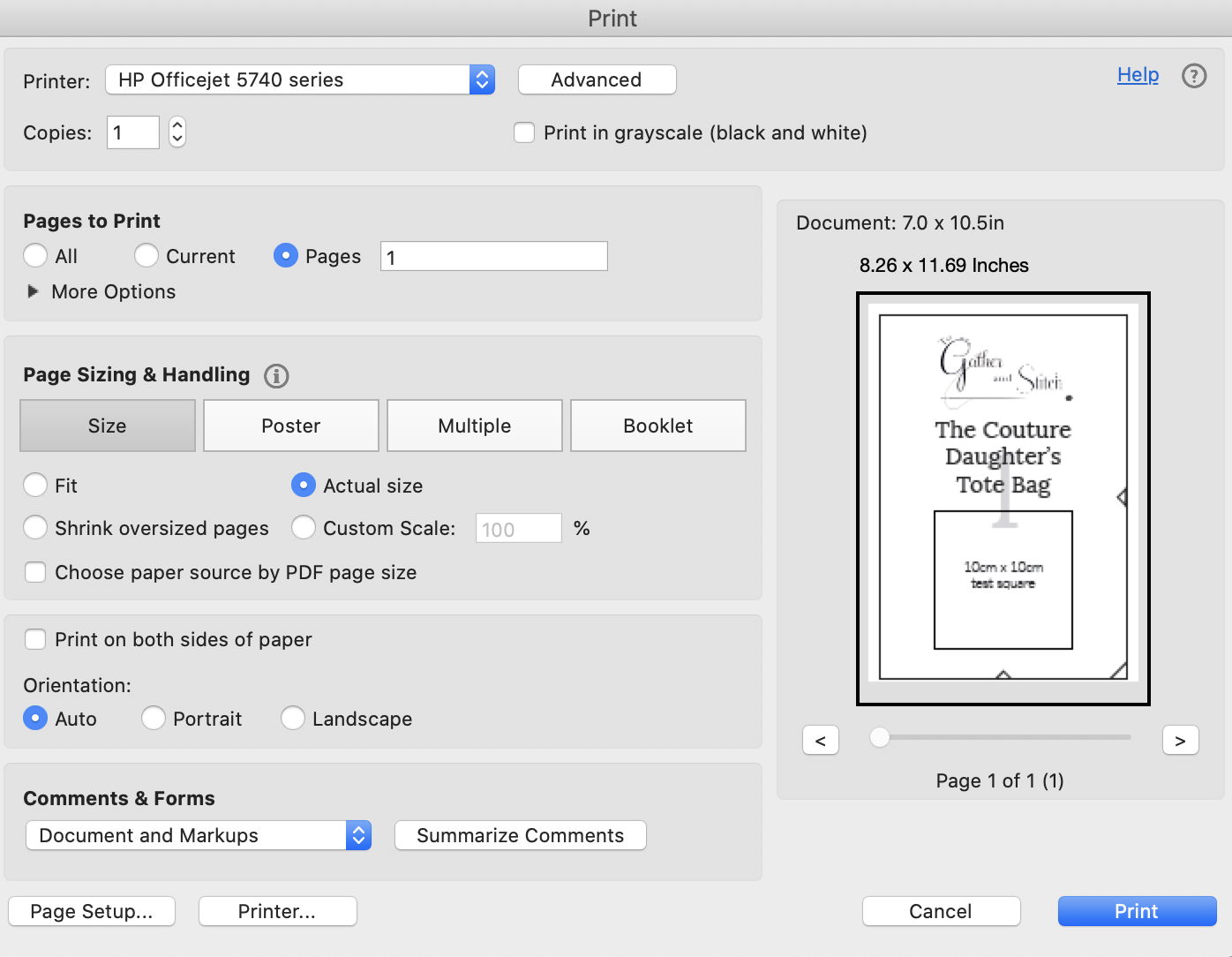 How To Print And Tile A PDF Sewing Pattern — To Gather And Stitch
