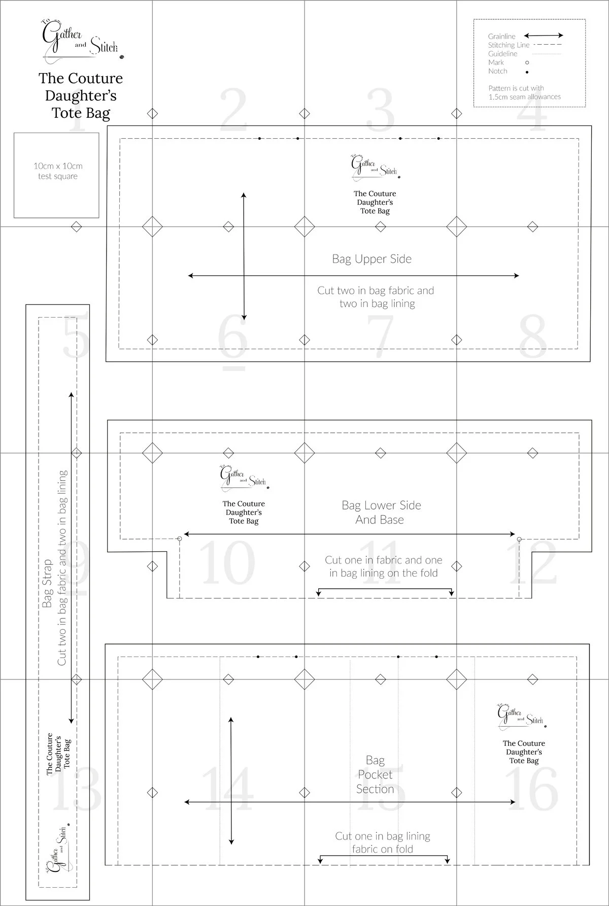 How To Print And Tile A PDF Sewing Pattern — To Gather And Stitch