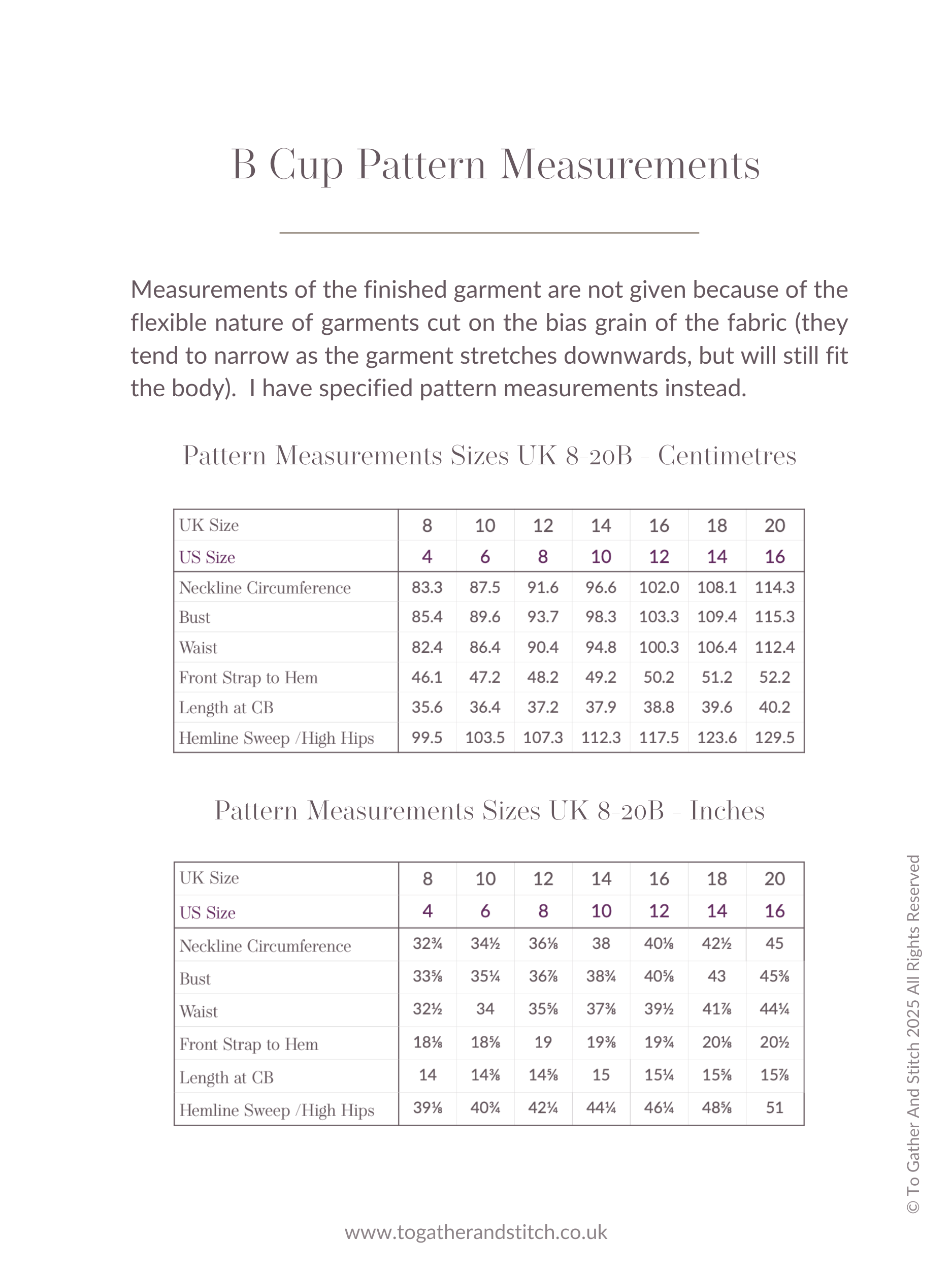 Camisole Instructions - Garment Measurements - B Cup.png