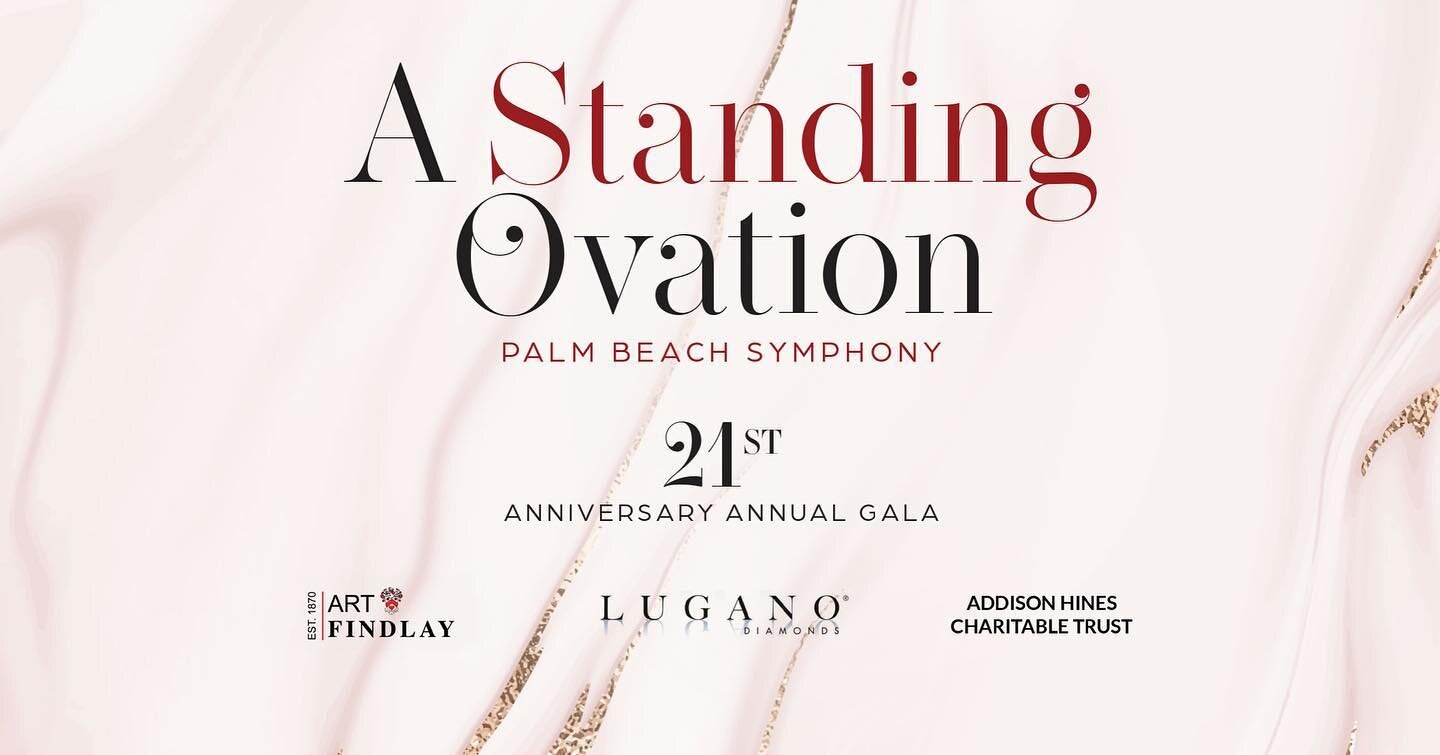 Extremely excited to support the Palm Beach Symphony and attend their annual gala and also learn how they are using their resources to help the outside community in need. 🎶