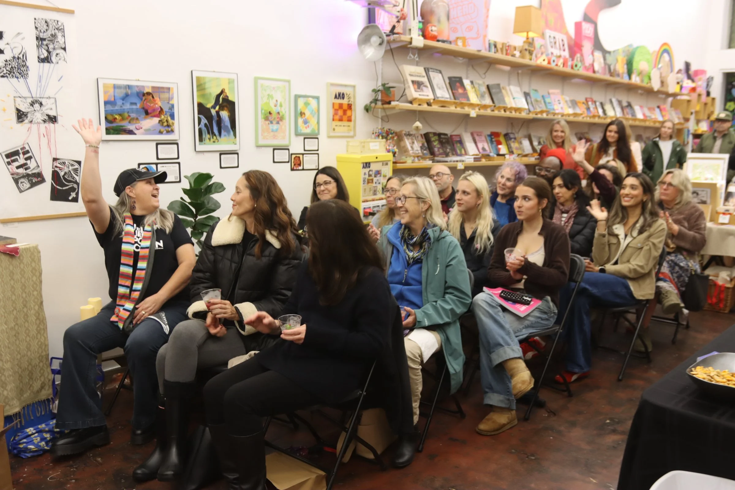 Crowd at Book Launch event