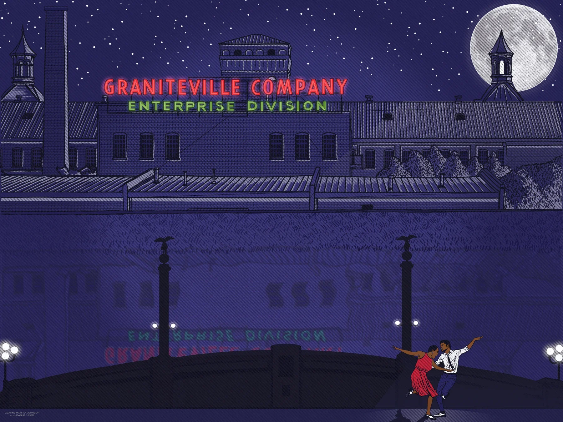 Evening at the Mill by Leanne Munro Johnson, 2021 Augusta Poster Show