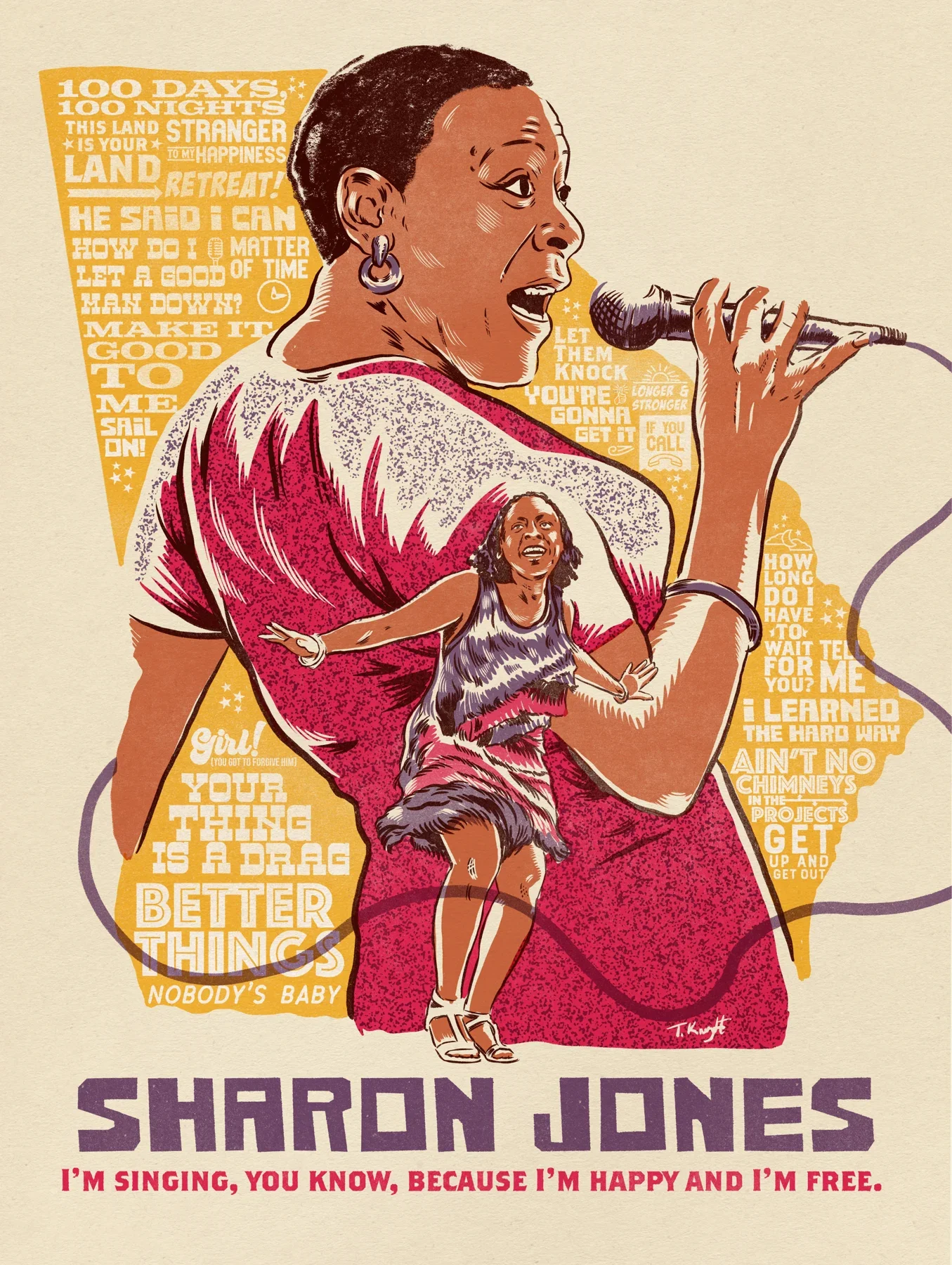 Sharon Jones by Travis Knight, 2021 Augusta Poster Show