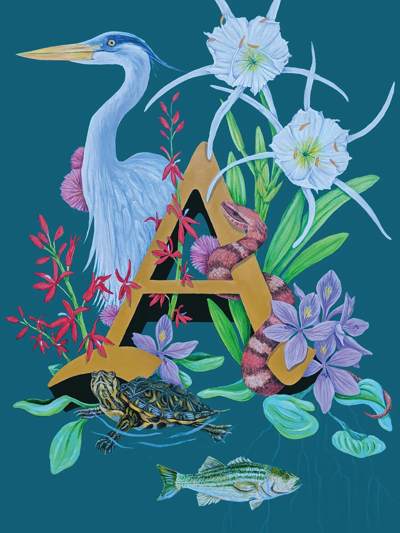 The Augusta Canal by Colleen Beyer Stewart, 2021 Augusta Poster Show