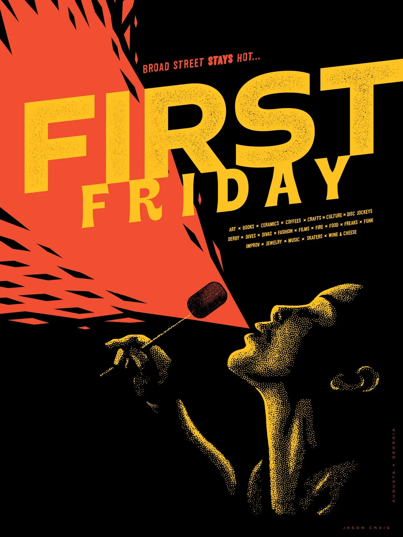 First Friday by Jason Craig, 2021 Augusta Poster Show