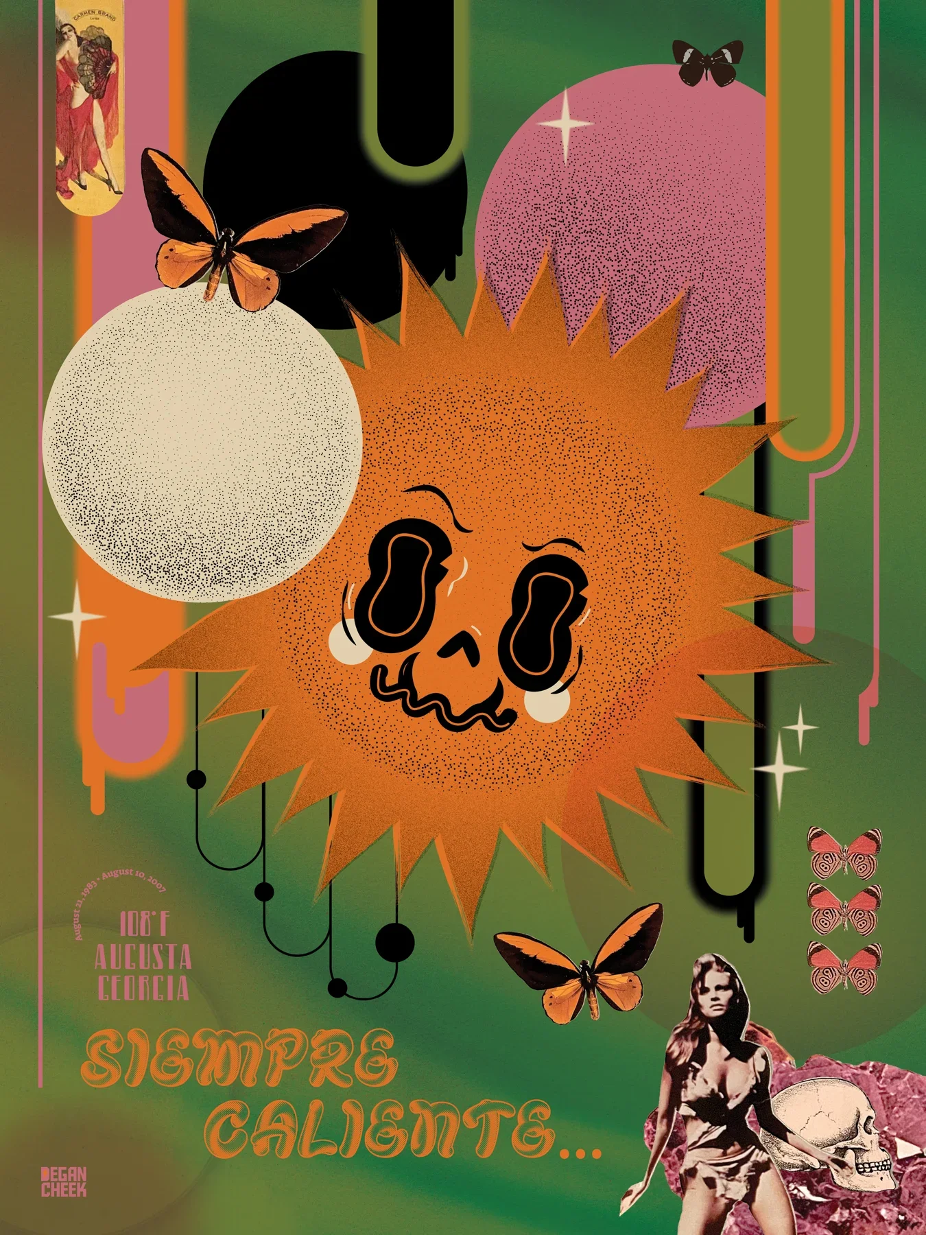 It’s Always Hot in Augusta, GA by Degan Cheek, 2025 Augusta Poster Show