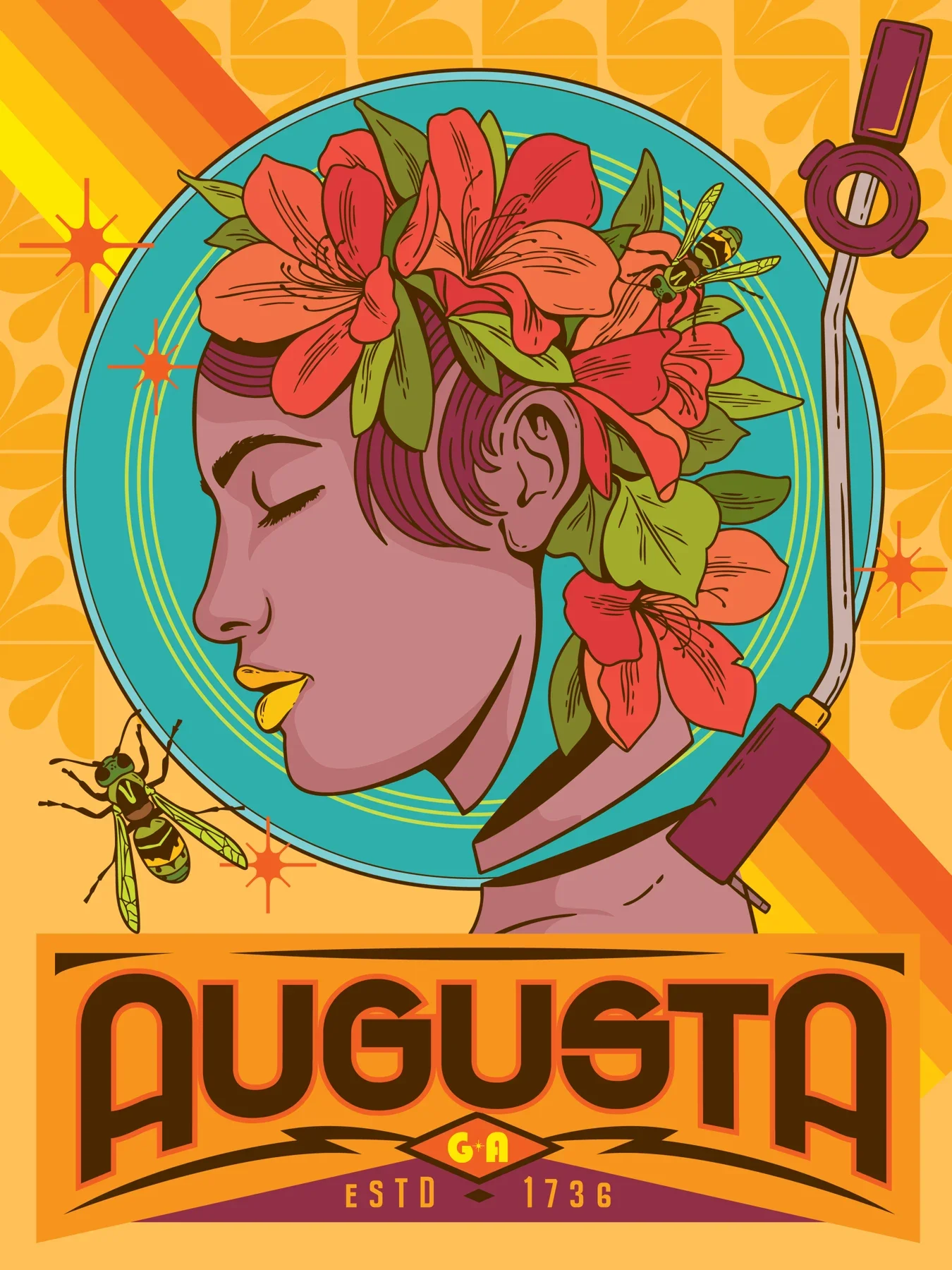 Princess Augusta by Cait Maloney, 2025 Augusta Poster Show