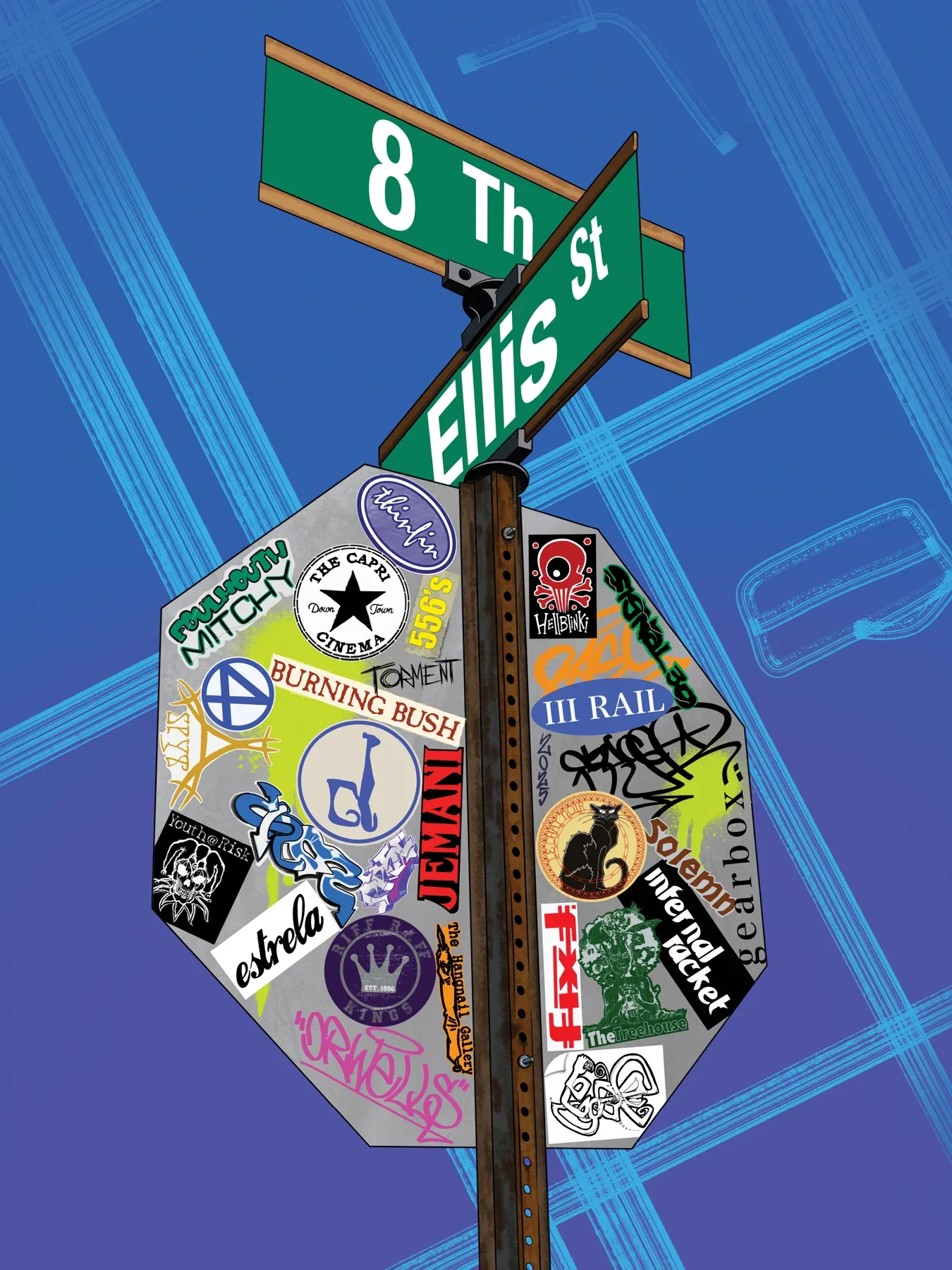 8th and Ellis by Jon Paschal, 2025 Augusta Poster Show