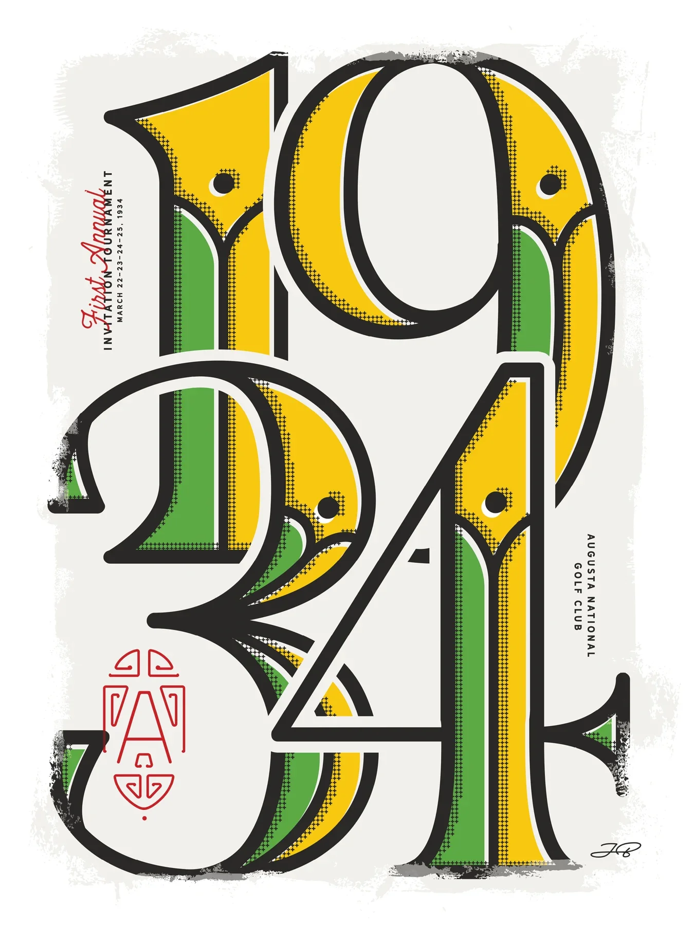 First Annual / Nineteen Thirty-Fore by Jeff Brotherton, 2025 Augusta Poster Show