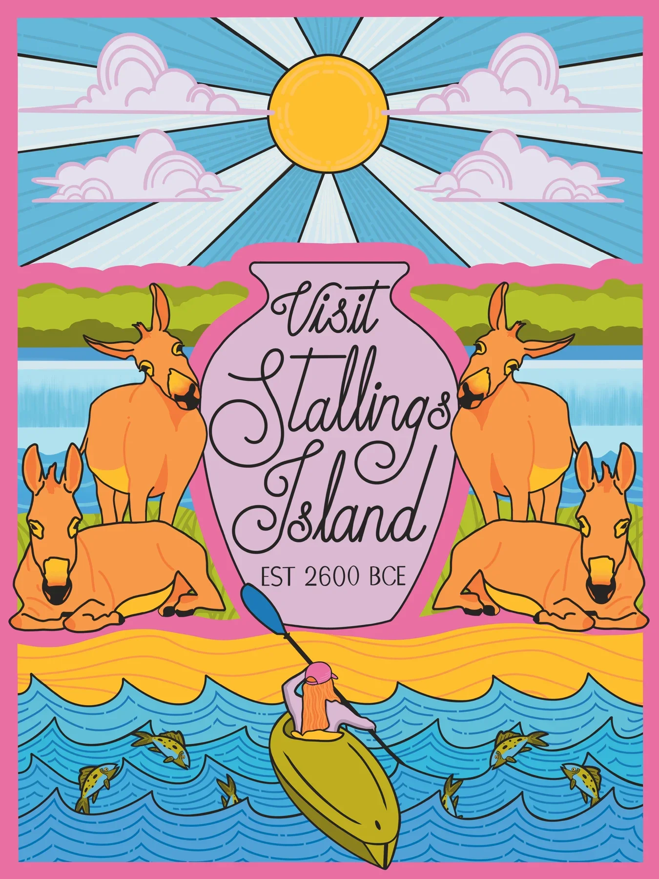 Donks! by Emily Bender, 2025 Augusta Poster Show