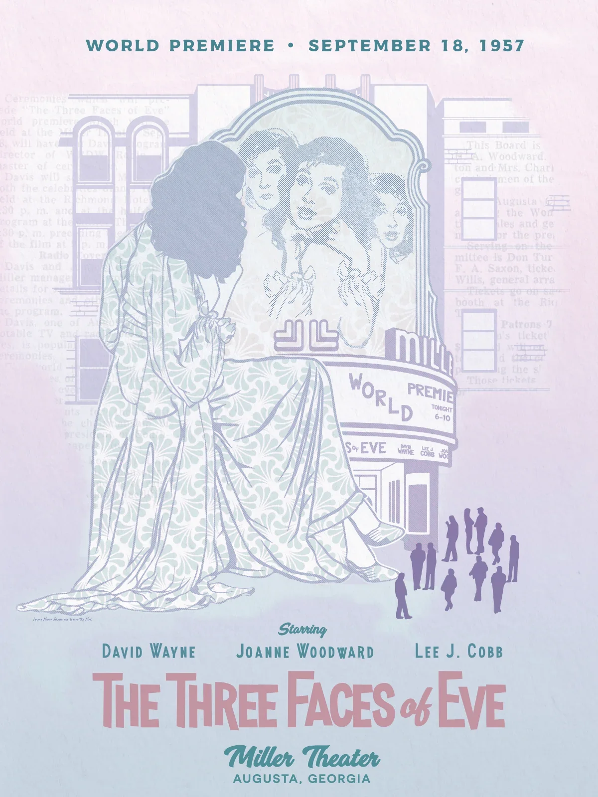 The Three Faces of Eve by Leanne Munro Johnson, 2023 Augusta Poster Show