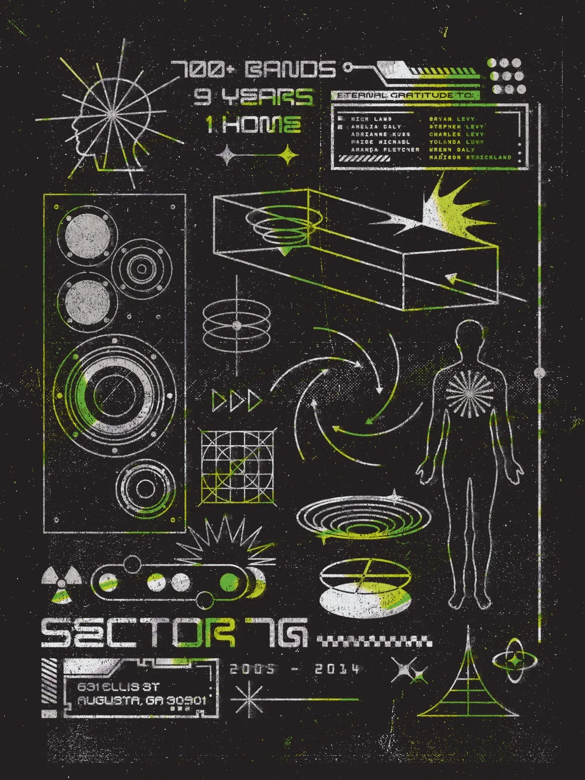 Sector 7G by Andrew Lawandus, 2023 Augusta Poster Show