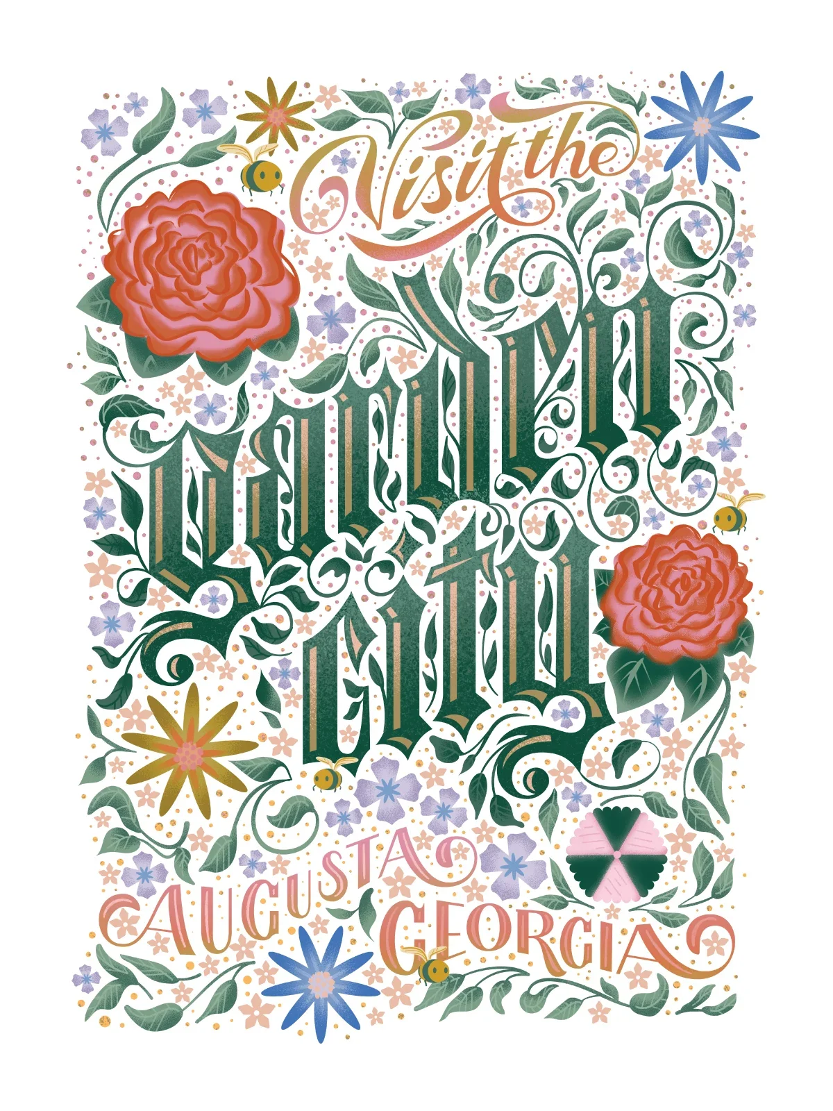 Garden City Wild by Rachel Baker, 2023 Augusta Poster Show
