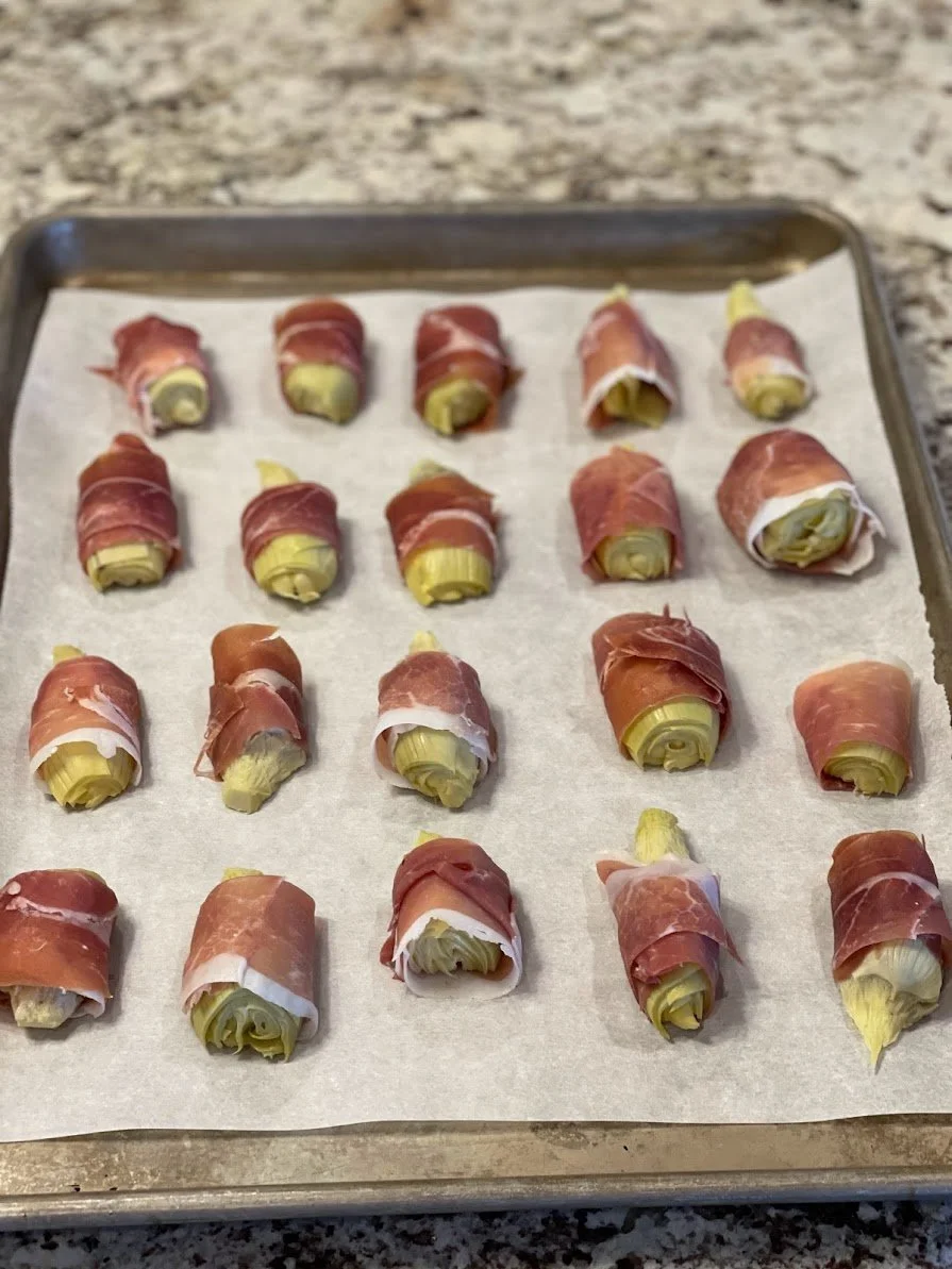 Prosciutto Wrapped Artichoke Hearts Appetizer — SJH Cooking Adventures