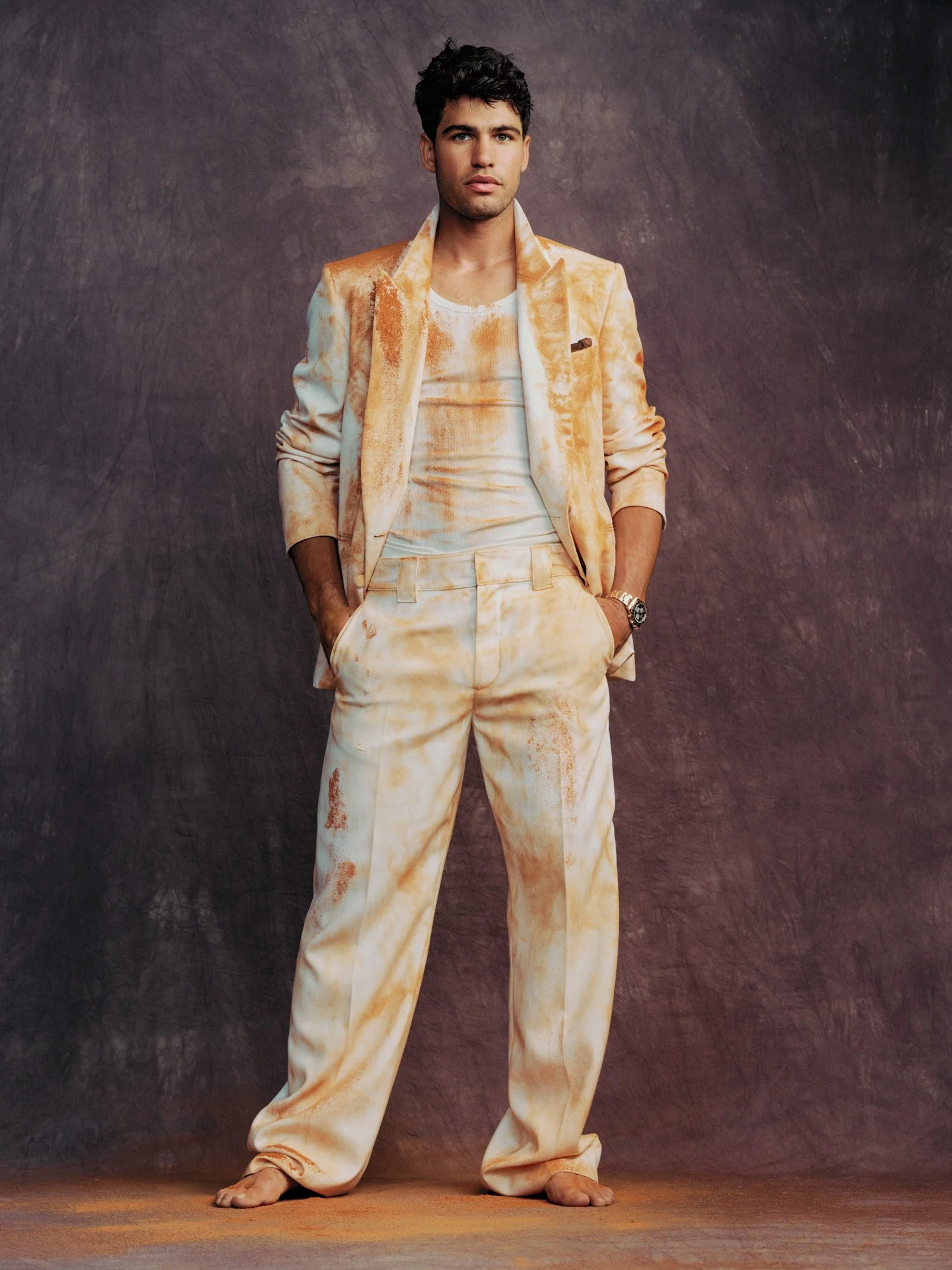   Carlos Alcaraz     Vanity Fair Global Sports Issue, June 2026  Photographed by Ethan James Green  Styled by Dara Allen 