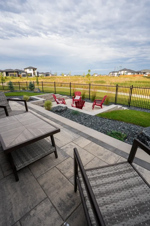 Outdoor living space built by Bulger Brothers Landscape in Winnipeg MB