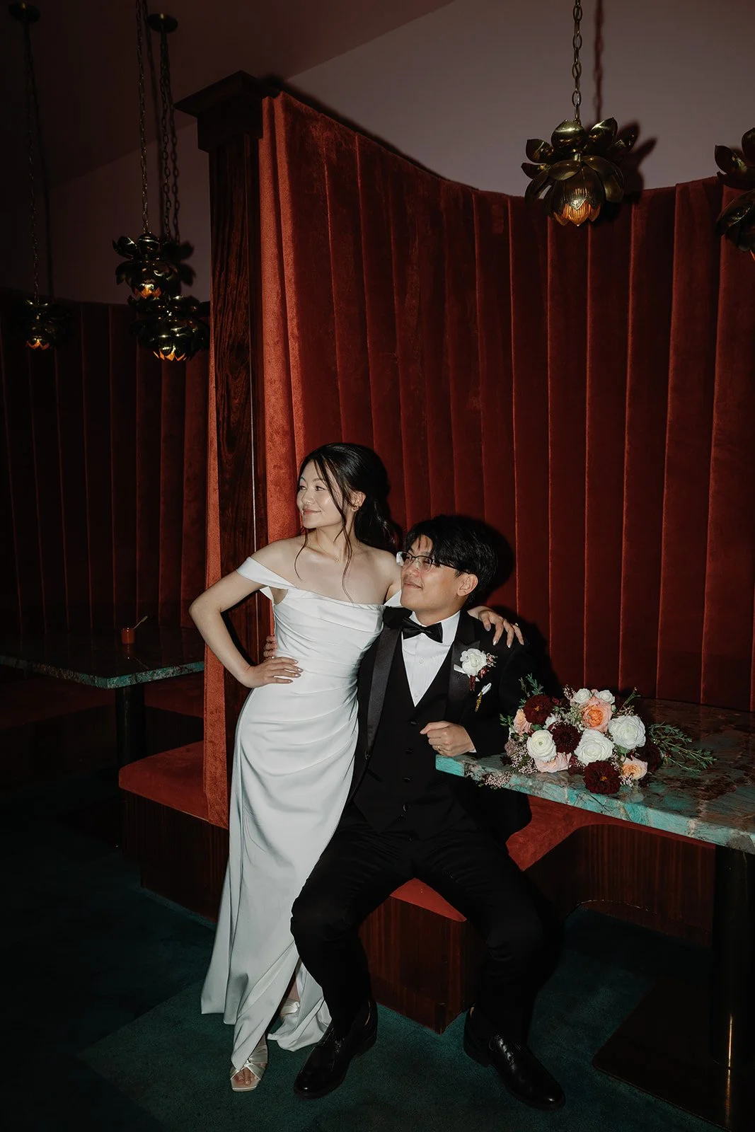 An Intimate Shakespeare Garden Wedding Followed by a Modern Reception at Mister Jiu’s | Jessica &amp; Shane