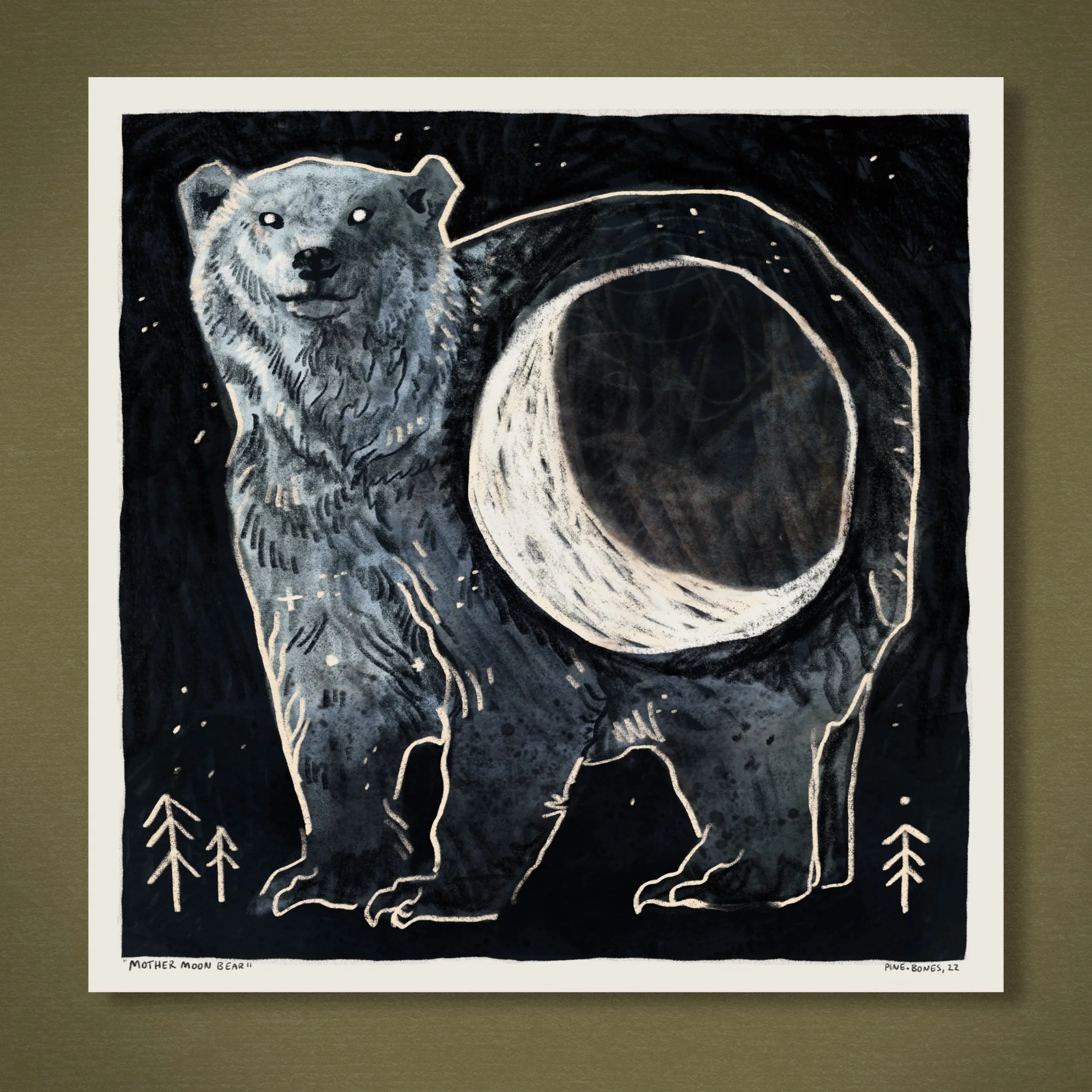 Mother Moon Bear - Print