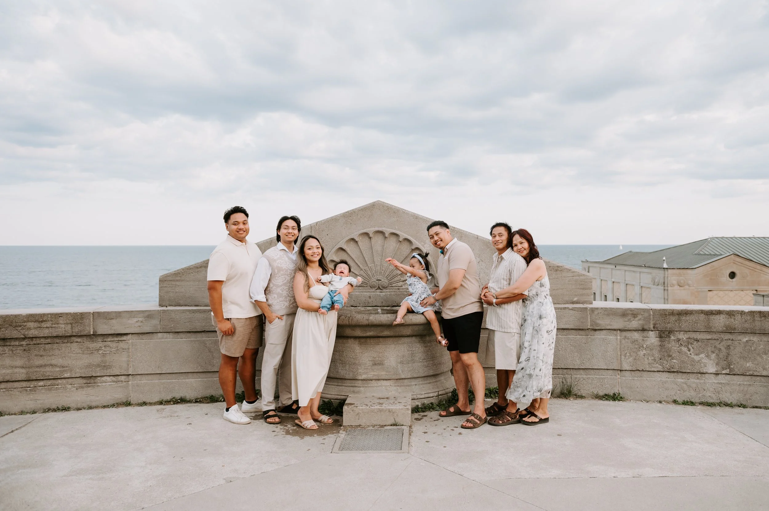 Multi-generational family photo session at R.C Harris Water Treatment Plant