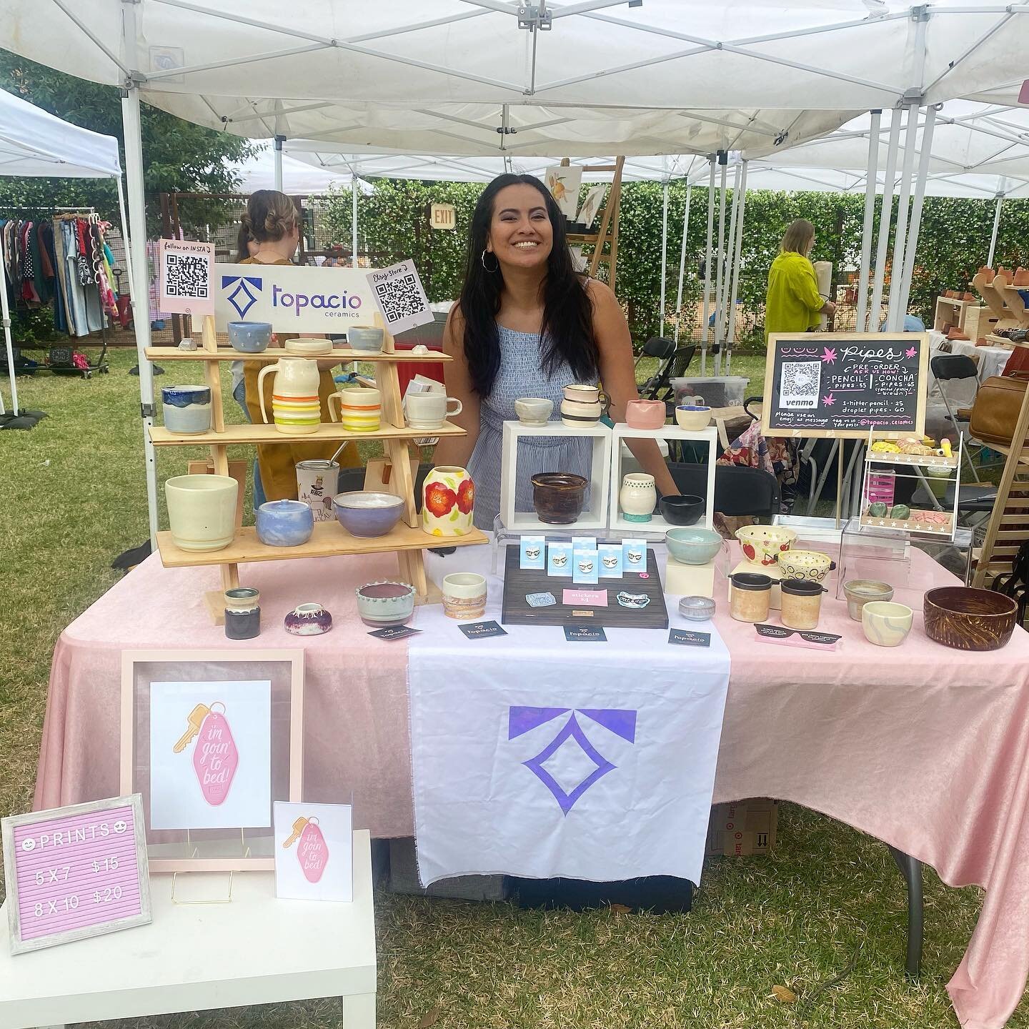 Still on cloud 9 from all of your support and love yesterday at @thefront.market!! So grateful to be part of this amazing vendor group and hear all of your positive feedback! Thank you thank you from the bottom of this lil maker&rsquo;s heart 💗✨