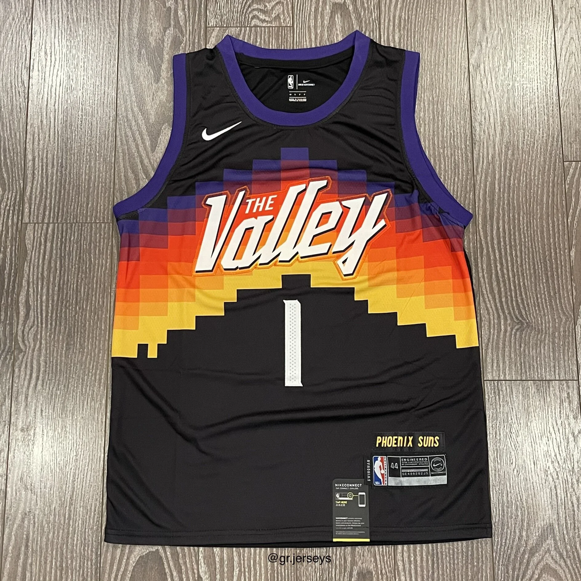 devin booker the valley suns jersey