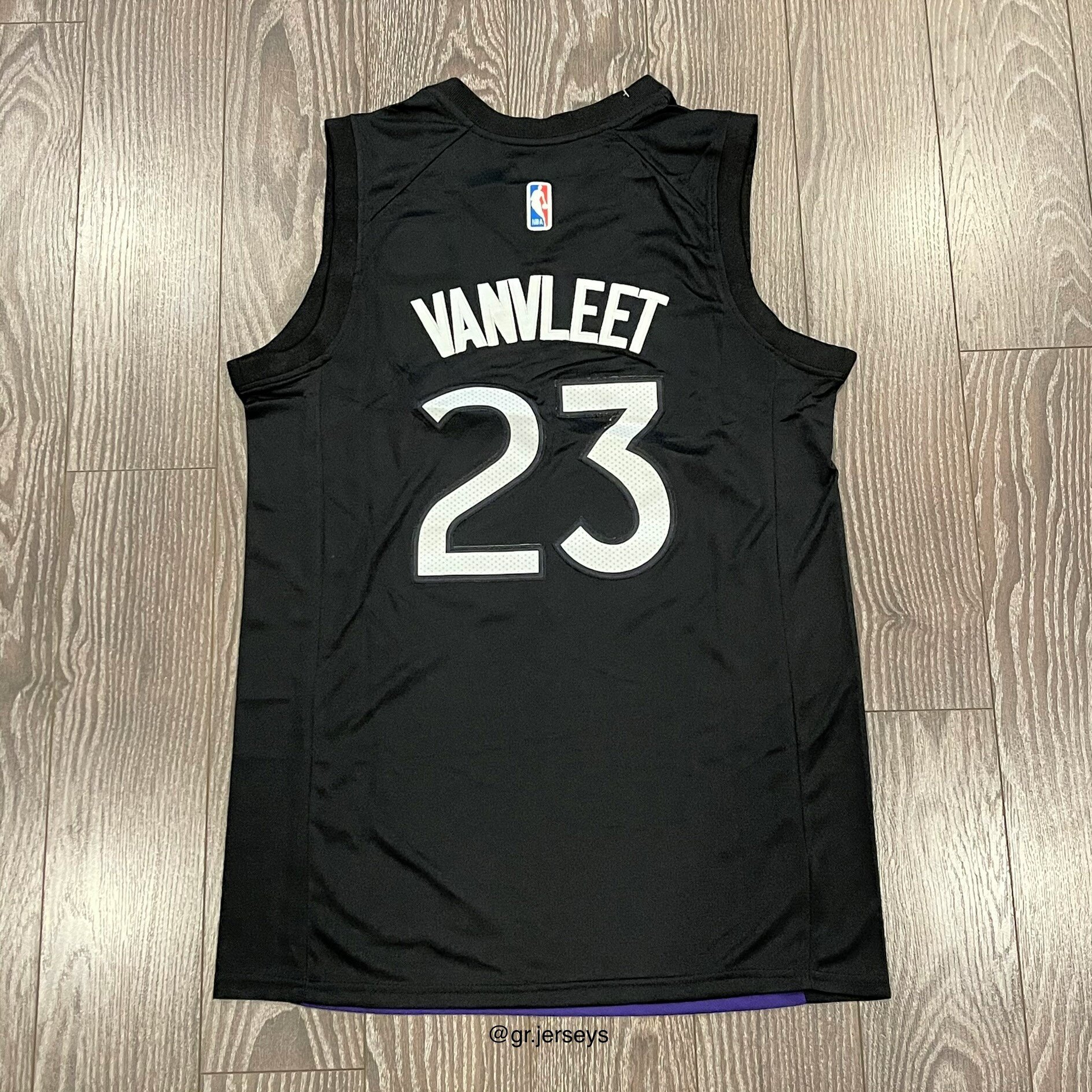 Toronto Raptors VANVLEET#23 Purple NBA Jersey - Kitsociety