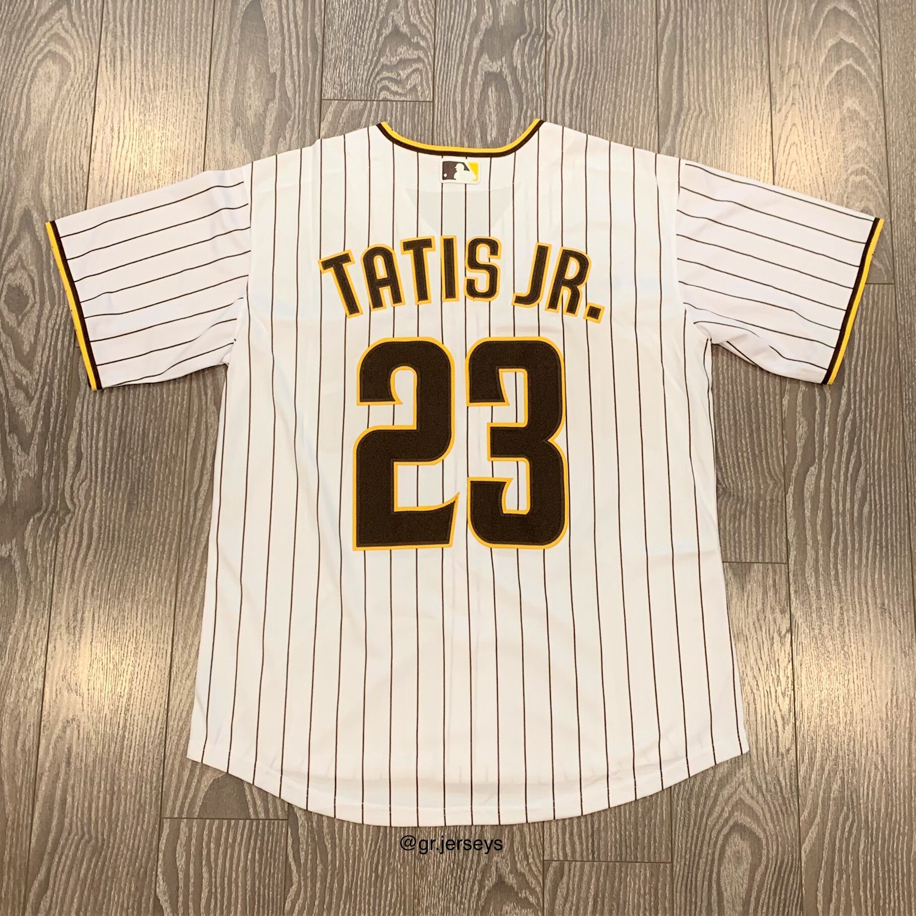 Fernando Tatis Jr San Diego Padres #23 White Pinstripes — GR Jerseys