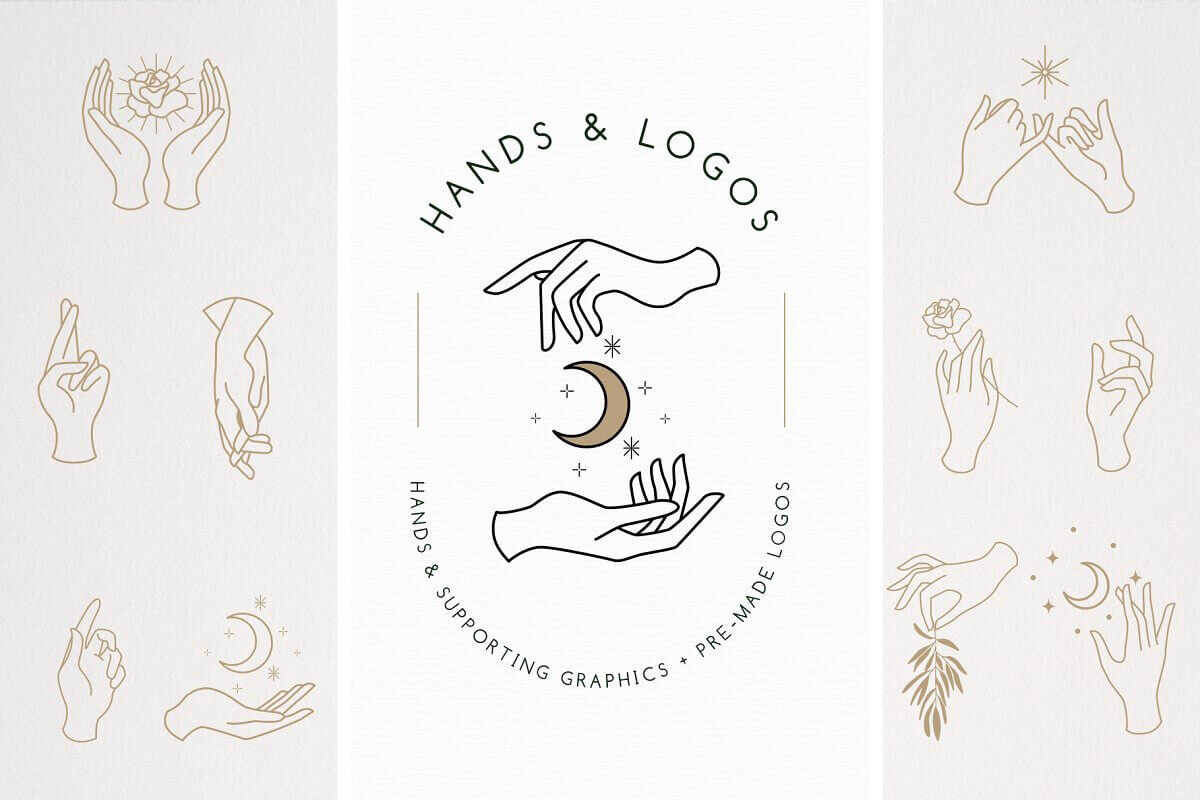 Copia de Copia de Hands &amp; Logo Templates