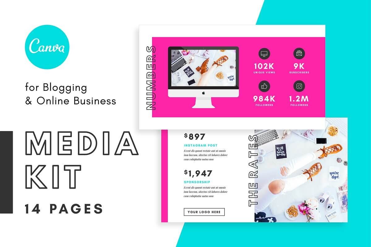 Media Kit/Proposal Bloggers Canva