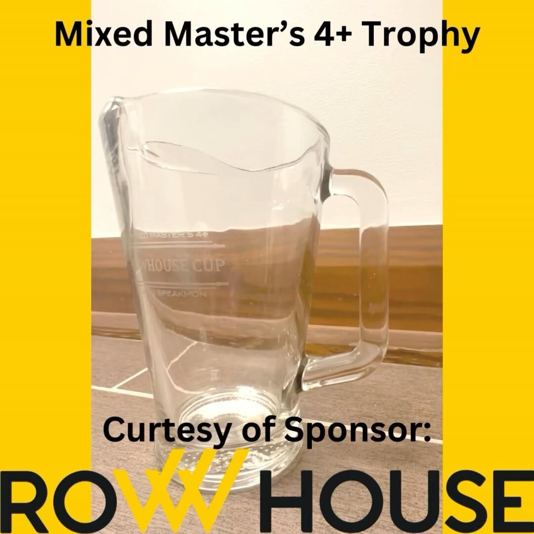 And the lucky winners of this years Mixed Masters 4+ will also get a fun trophy thanks to @rowhouseupperarlington !!

If I can&rsquo;t row out on the water&hellip;the only way I enjoy erging is in one of RowHouse&rsquo;s fun classes. Give them a foll