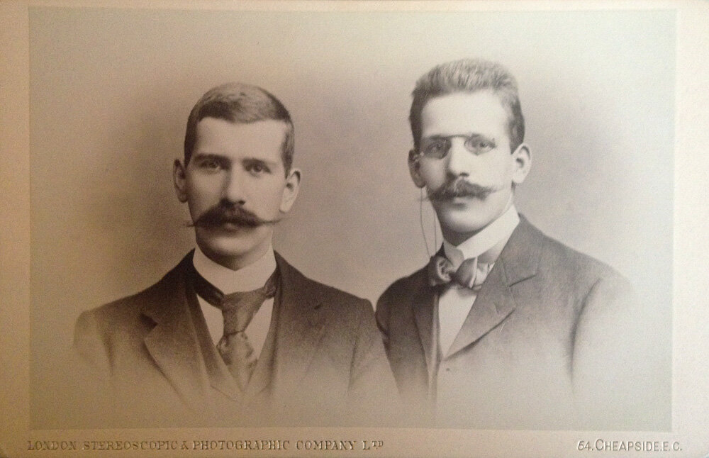 Paternal grandfather Philipp and his brother August, 1898