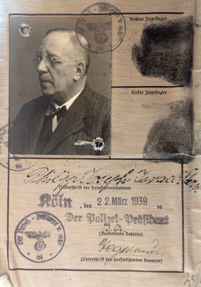 Philipp Stern's identity card