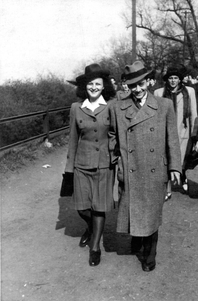 Vera and late husband Arthur, they married in Theresienstadt 