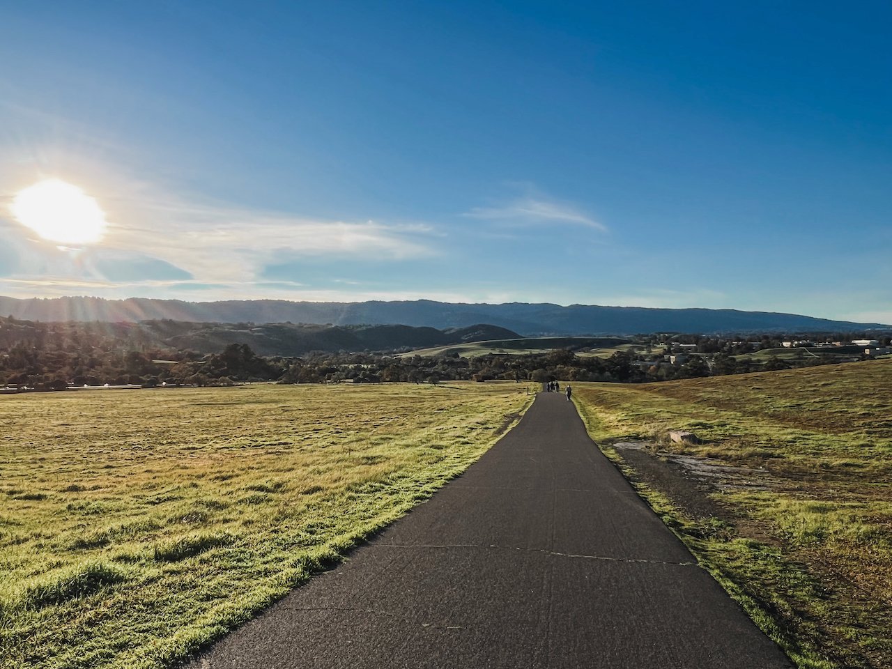 View of Bay Area from Stanford Dish hike, California