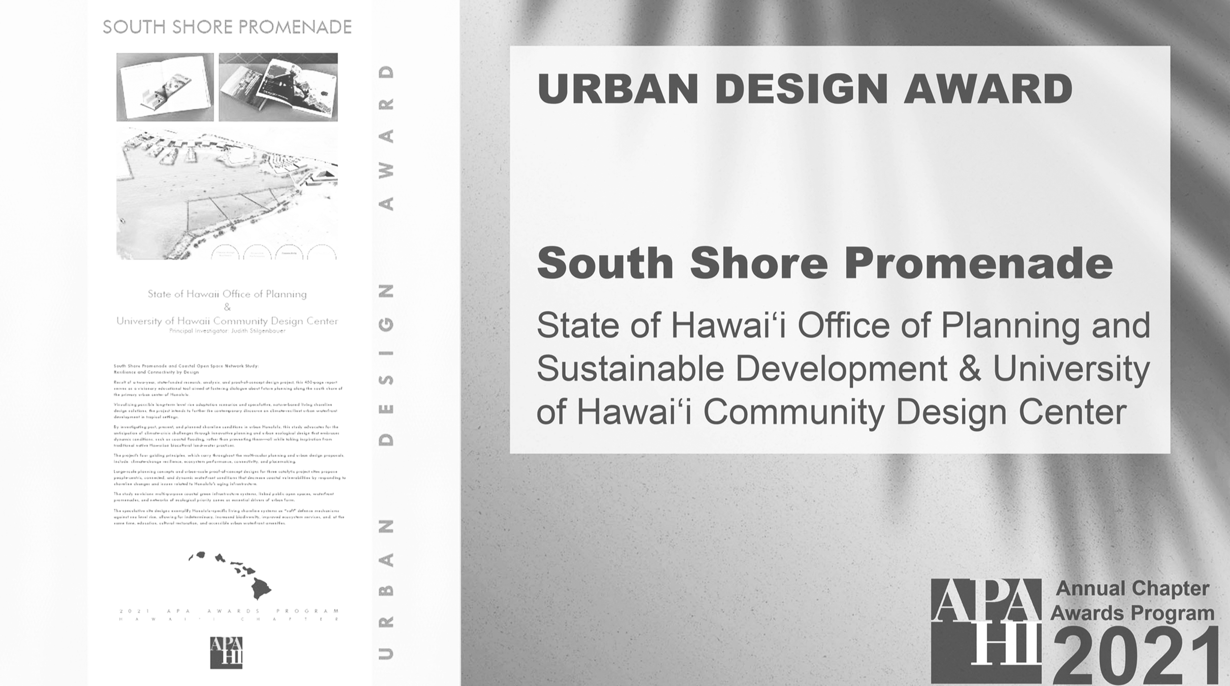 SOUTH SHORE PROMENADE WINS 2021 APA HI URBAN DESIGN AWARD