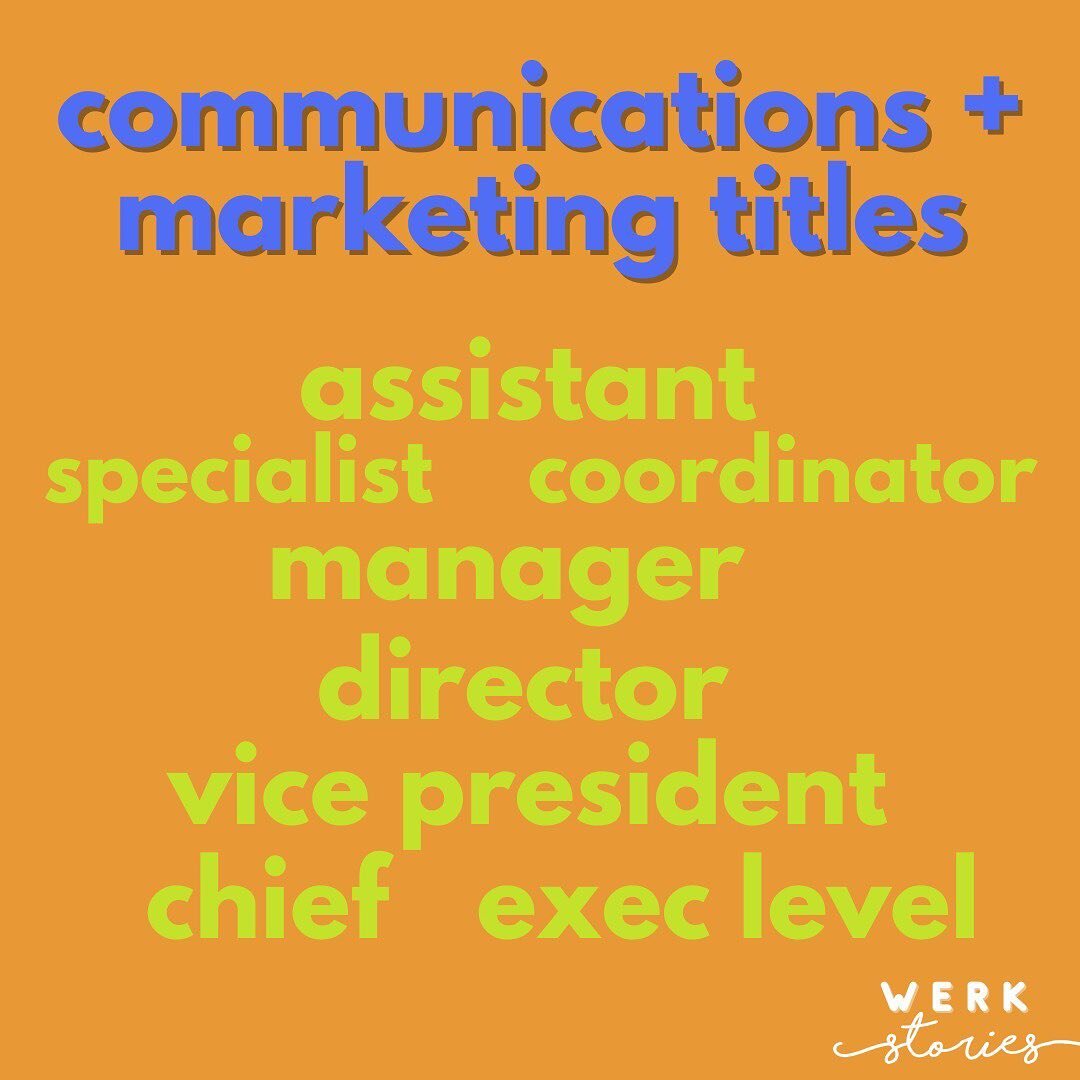 Titles. Why do they matter? Because your HR departments are using them to create org charts and pay structures. So as you fight for the pay you deserve, make sure you&rsquo;re fighting for a title that will propel you forward!

#titles #manager #assi