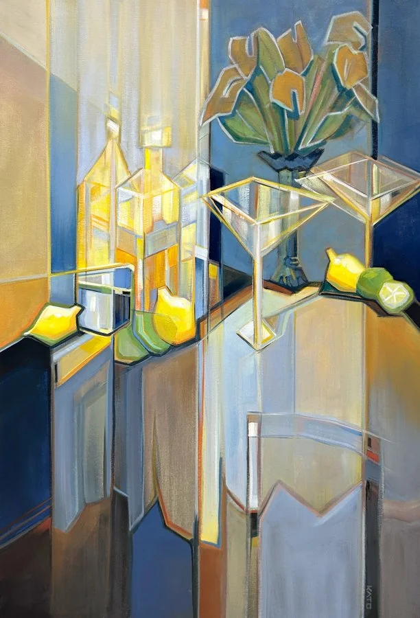 Salt Rimmed Glimmer 37" x 25" - Oil on Canvas