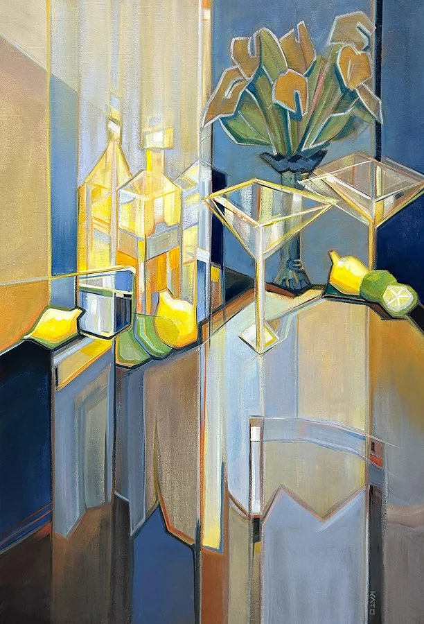 Salt Rimmed Glimmer - 37" x 25"