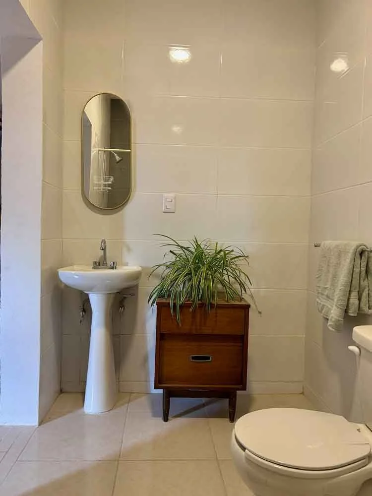 Private ensuite bathroom with shower