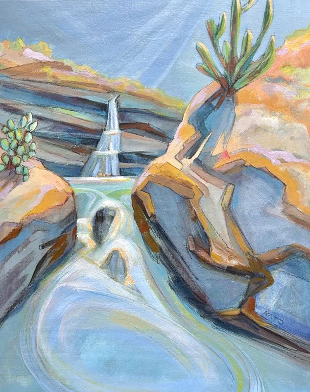 Flow of Paradise – 13.75" x 11" – Acrylic