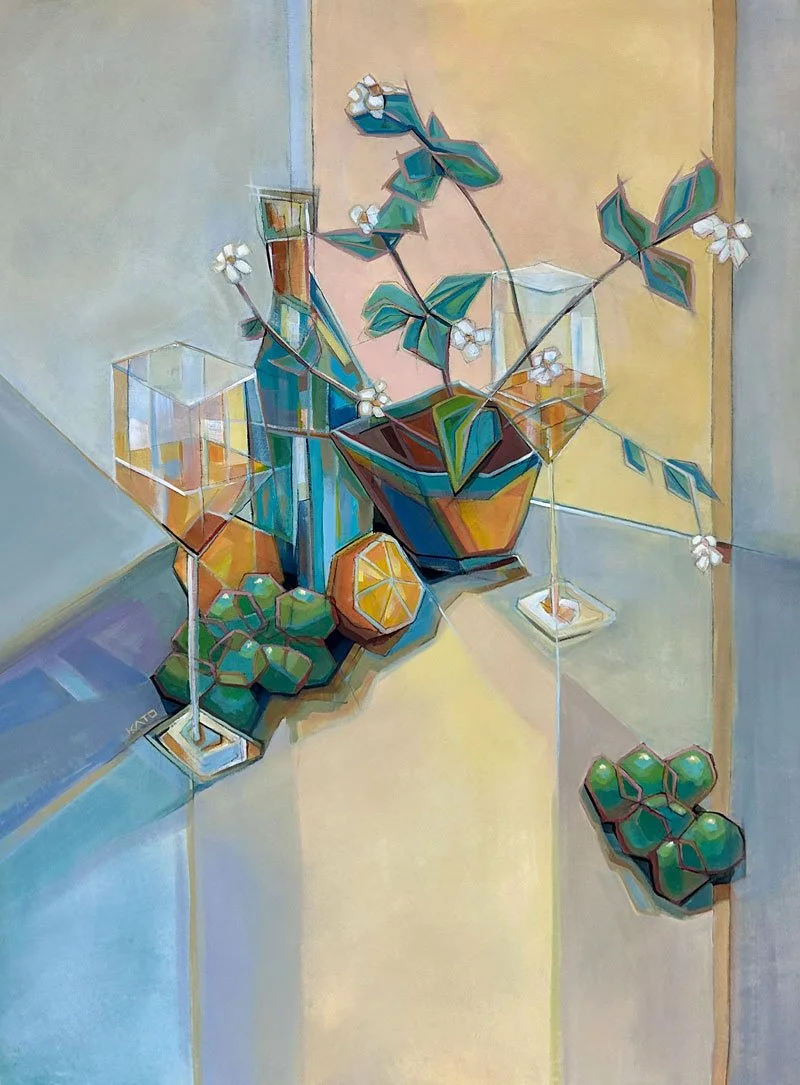 Playful Romance II - 48" x 36" - Acrylic on Canvas